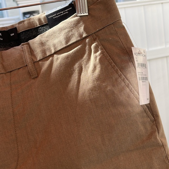 Nordstrom - Men’s Coolmax Stretch Tech Smart - Slim Fit - Chino Shorts -  32 - Picture 9 of 16